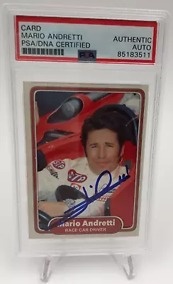 MARIO ANDRETTI PSA AUTO Signed AUTOGRAPH Card NASCAR Race Car Driver FORMULA ONE • $39.99