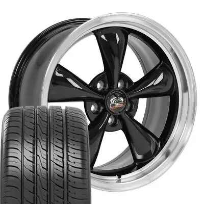 Black 18 Inch 3448 Wheels & 245/40ZR18 Tires Fit 94-04 Mustang Bullitt • $1299
