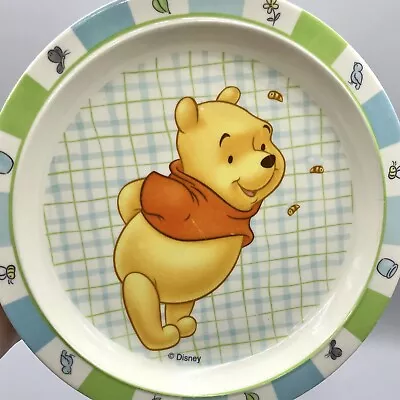 VTG 2002 Disney The First Years Melamine Winnie The Pooh Childs Plate • $9.99