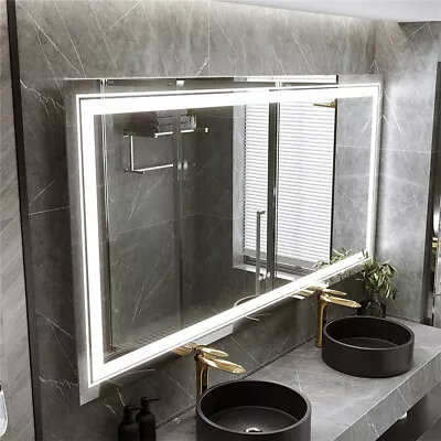 Long Life Power-efficient LED Bathroom Mirror Super Bright Antifog Vanity Mirror • $445.90