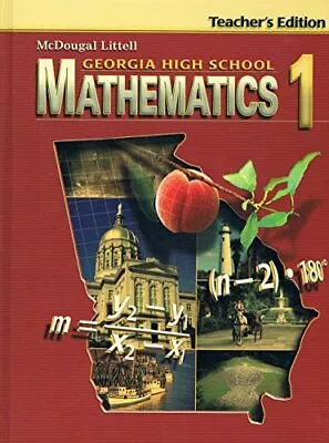 GEORGIA HIGH SCHOOL MATHEMATICS 1 TEACHER'S EDITION By Mcdougal Littell *VG+* • $17.75