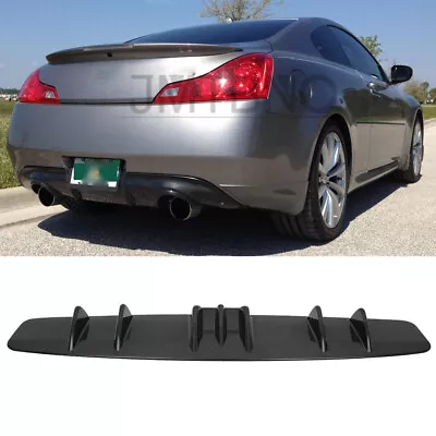 For Infiniti G37 G35 Rear Diffuser 7 Fins Bumper Lip Splitter Spoiler Body Kit • $45.25