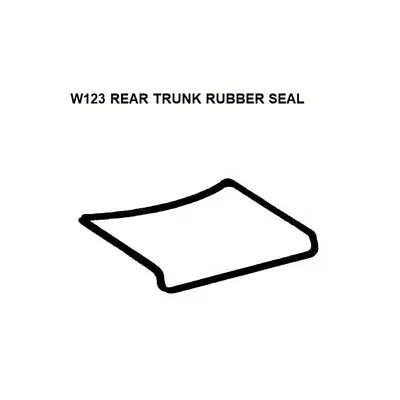 For Mercedes Benz W123 Rear Trunk Lid Seal Rubber Gaskets 200 220 230 220D 240D • $66.40