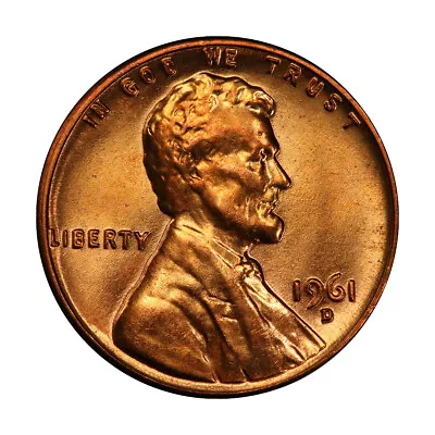 1961 D Lincoln Memorial Cent Choice BU 1c Brilliant Uncirculated OBW GEM • $6.99