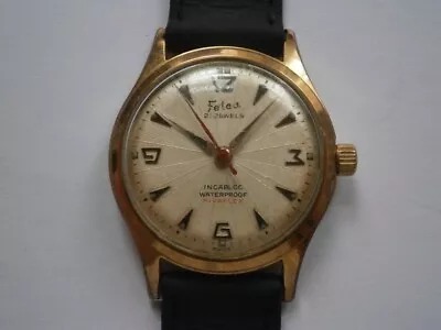 Vintage Gents Wristwatch FELCA NIVAFLEX Mechanical Watch Working ETA 1080 Swiss • £12.50