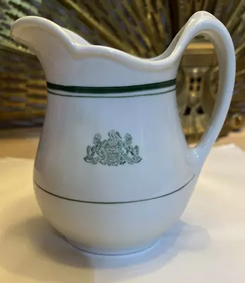 Vintage Shenango Restaurant Ware 6  Pitcher PENNSYLVANIA Motto Liberty Virtue • $21.56