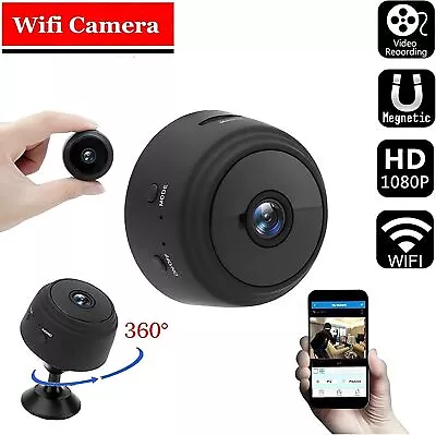 Mini Wireless Hidden Spy Camera Wifi IP Home Security 1080P HD Night Vision Cam • $7.99