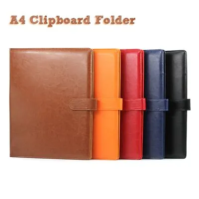 A4 Portfolio Case Executive Organizer With Clipboard & Pad Conference Folder UK • £14.38