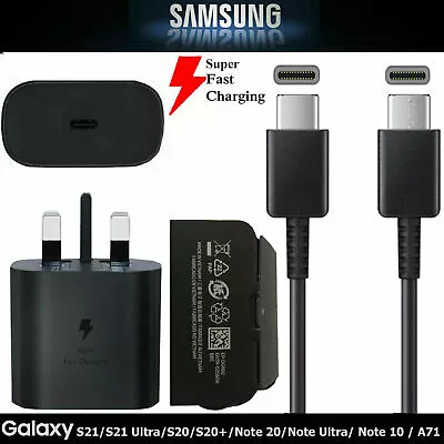 For Samsung Galaxy S23 S24 S22 Fold5 Note10 20 Fast USB C Charger Plug Cable Lot • £16.15