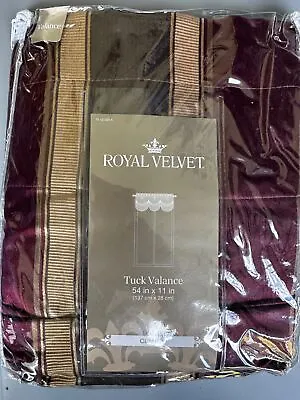 Royal Velvet Tuck Valance Clancy 54 X11  NEW!! • $24.99