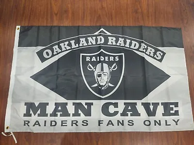 Oakland Raiders Man Cave 3x5 Flag. US Seller. Free Shipping Within The US • $12.98
