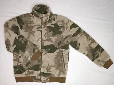  Nwot  Cabela's Berber Fleece Windshear Jacket Men's L Outfitter Camo Hunting • $139.95