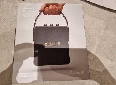 Bnib 100% Auth Marshall Stockwell Ii Portable Bluetooth Speaker Black & Brass • £169.99