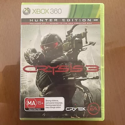 Crysis 3 Hunter Edition (ma15+) Xbox 360 Pal Oz Seller • $9.95