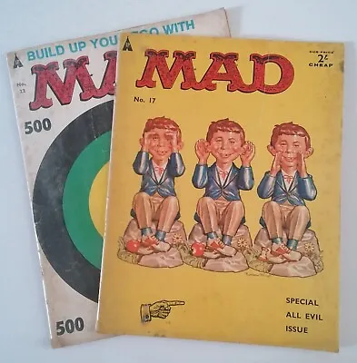 Mad Magazine No 17 And No 22 UK Editions • £6.46