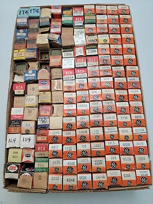 $18.99 • Buy Flat Of Vacuum Tubes Bulk Lot Of (140+) Boxed Vintage Radio Tubes 3AL5 1L4 6AH6
