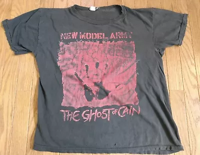 Vintage NEW MODEL ARMY T-Shirt Concert Tour Goth The Chameleons Damned 80s VTG • $70