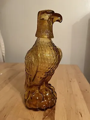 Amber Eagle Glass Decanter Bottle With Shot Glass Head • $45