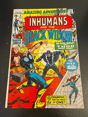 The Inhumans Black Widow #8 September 1971 Bronze Age Marvel Comics Box1BookA • $24.63