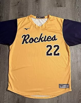 Mizuno Baseball Shirt Jersey Short Sleeve Men’s M Practice Team Medium Rockies • $16.99