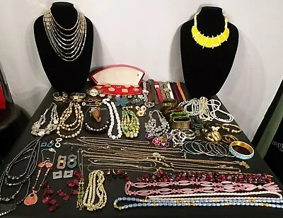 Vintage - Now Costume Jewelry Mixed Lot Junk Drawer Estate Sale Over 5.5 Lbs • $159.99