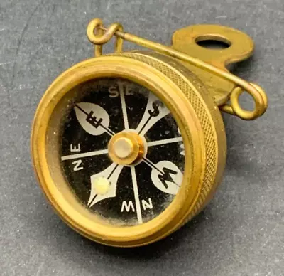Vintage Marbles Pin-On Compass Gladstone MI USA • $30