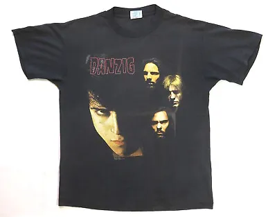 Danzig Vintage T Shirt 1990 Lucifuge Tour Concert Glenn Singer Misfits Samhain • $800