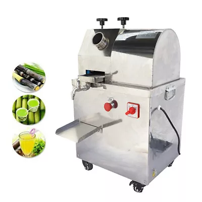 3 Rollers Sugar Cane Juicer Sugarcane Press Electric Machine 1500W 110V #304 SS • $845.10