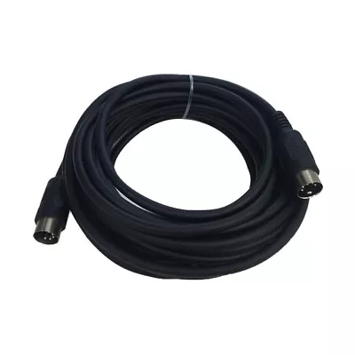 Cable Up CU/MD125/BLK 25' MIDI Male To MIDI Male MIDI Cable (Black) • $10