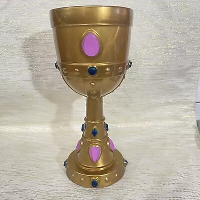 Medieval Style Jeweled Goblet Gold King Queen Pirate Halloween Pink/Blue Accents • $10.99