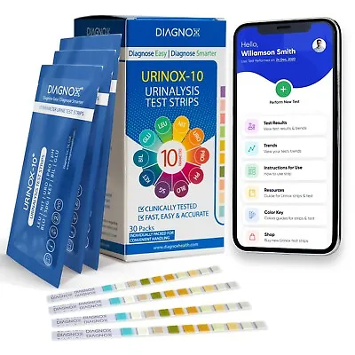 $13.95 • Buy URINOX-10 Urine Test Strip For UTI, Cystitis, Glucose, PH, Ketone & More