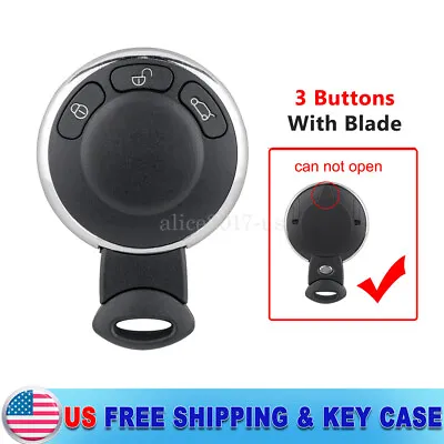 3 Button For BMW Mini Cooper 2007-2014 Smart Remote Key Case SHELL IYZKEYR5602 • $11.29