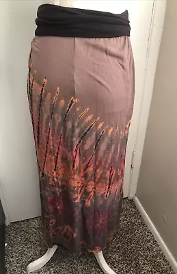 Unbranded Women's Maxi Skirt-Tube Dress Tye Dye Brown Size Small • £11.68