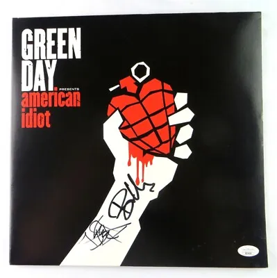 Billy Joe Armstrong Mike Dirnt Autographed Album Cover Green Day JSA XX76806 • $699.99
