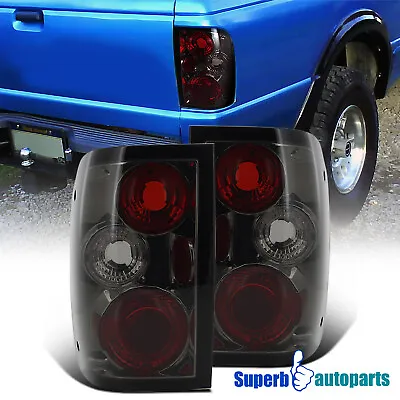 Fits 1993-1997 Ford 93-97 Ranger Tail Lights Brake Lamps Smoke Replacement Pair • $56.98