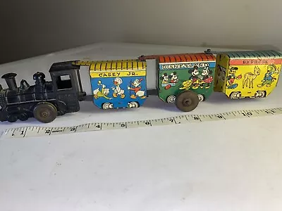 Marx Wind Up Casey Jr Disney Express Train TIN LITHO 40s/50s Locomotive Antique • $45