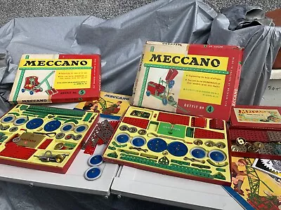 £250 • Buy Meccano Sets 4 And Meccano Set 5 And Gear Outfit