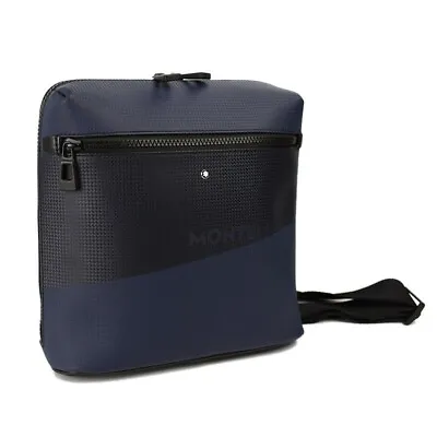 MONTBLANC Mens Blue Black EXTREME 2.0 ENVELOPE Crossbody Messenger Bag NWD • $399.99