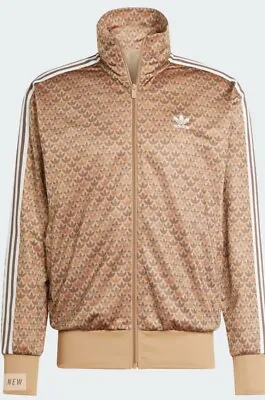 ADIDAS FIREBIRD MONO PRINT TRACK JACKET EARTH STRATA NWT Men’s Médium • $184.95