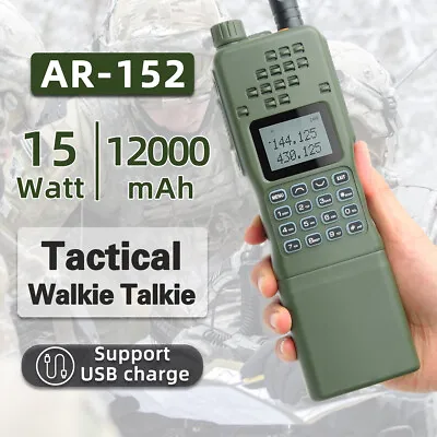 Baofeng AR-152 15W VHF/UHF Military Tactical Two Way Radio 12000mAh Portable • $69.99