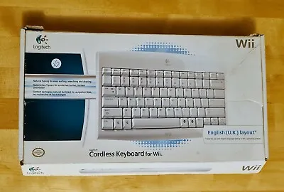 Logitech Cordless Keyboard KG-0802 For Nintendo Wii - Without Receiver/Dongle • £9.59