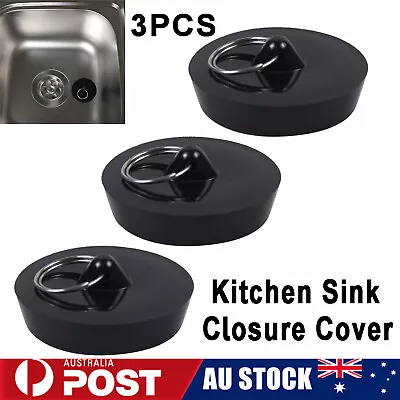 3pcs Wash Basin Bath Plug Strong Sealing 45mm Non Slip Tub Stopper Kitchen Sink • $10.58