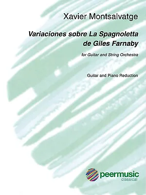 $15.95 • Buy Montsalvatge Variaciones Sobre La Spagnoletta Classical Guitar Piano Sheet Music