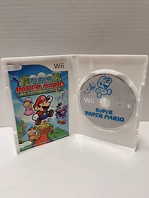 Super Paper Mario (Nintendo Wii 2007) RPG Case/Manual/Disc Tested & Working! • $17.98