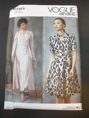 Vogue Pattern R11573 Misses’  Sz 8-26 (S-XXL) Maxi Keyhole Dress Uncut • $7.99