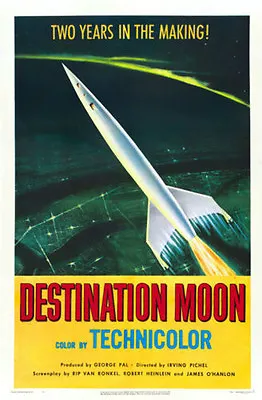 Destination Moon Poster Replica 13x19  Photo Print • $16.96