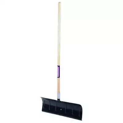 Westward 6Yu37 Snow Shovel 49 1/2 In Wood Straight Handle Carbon Steel Blade • $35.19