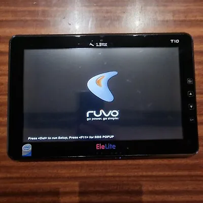 Ruvo EleLite T10 TabletPc Intel Atom  10 1'  NO HDD TESTED TO BIOS ONLY (65) • £70