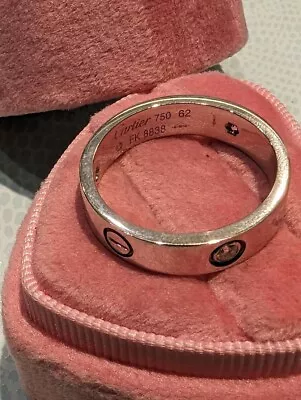 Cartier Women's Luxury Ring 750 Weigold With Brilliant Size (62) For Women • £2097.80