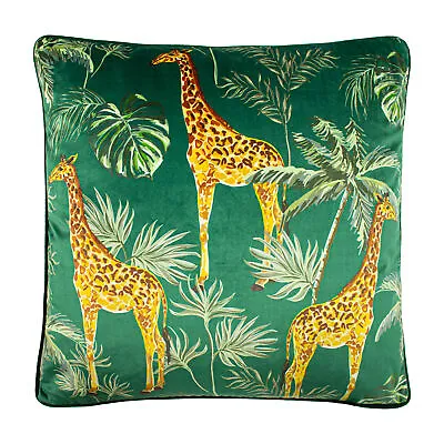 £10 • Buy Paoletti Giraffe Palm Velvet Cushions